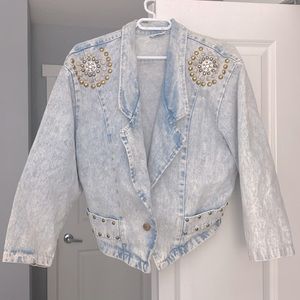 Vintage acid wash jean jacket